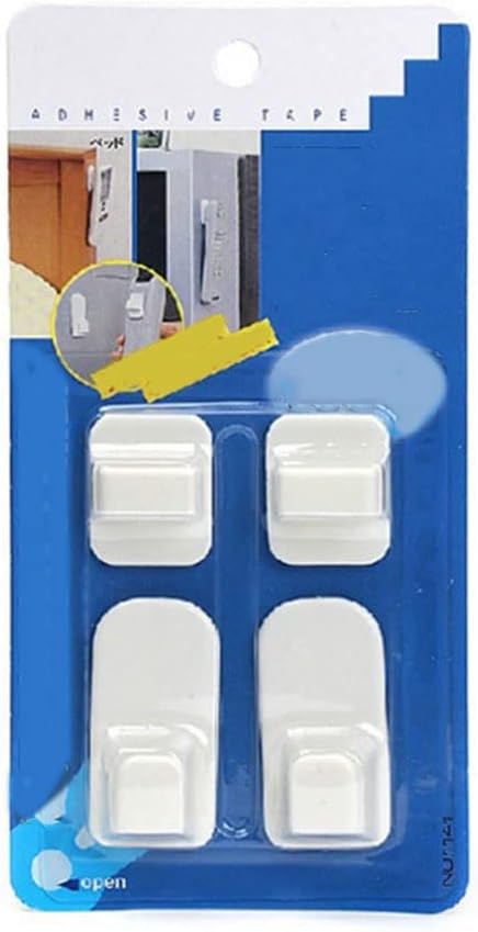 Wall Mount Remote Control Hanger 4 Pcs Self Adhesive Hook Set Holder - Image 6
