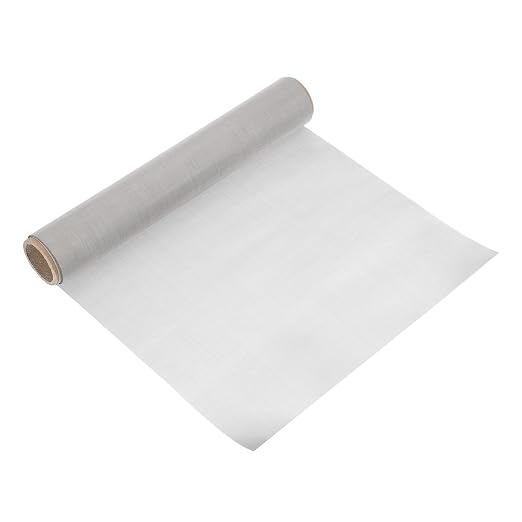 uxcell 300 Mesh 118" x 12" Woven Wire Mesh, 304 Stainless Steel Air Vent Filter by uxcell