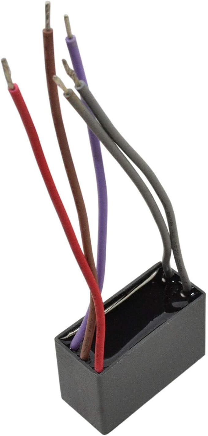 HQRP Ceiling Fan Capacitor CBB61 4.5uf+5uf+5uf 5-Wire UL Listed - Image 4