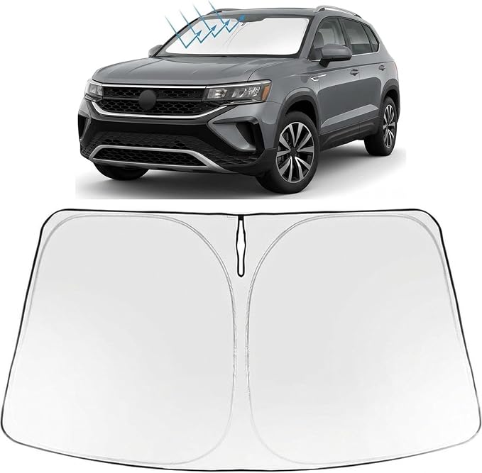 Proadsy Windshield Sun Shade for Volkswagen VW Taos 2022-2026 Foldable Front by Proadsy