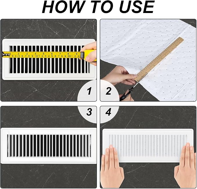 PH PandaHall 78.7 x 15.7 inch White Air Filter Material Natural Cotton Washable - Image 3