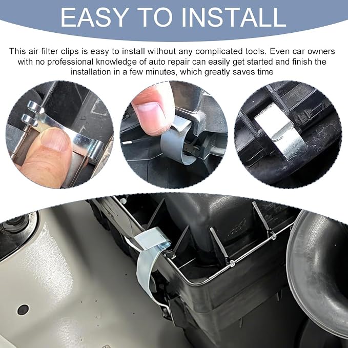 4PCS Air Filter Clips, Heavy Duty Air Cleaner Cover Clip, Air Cleaning Filter - Image 7