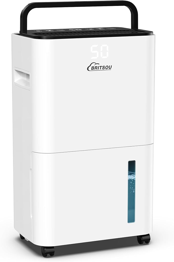 34 Dehumidifier for Basement and Bedroom, Covers 3500 Sq.Ft by BritsouHomeDehumidifier