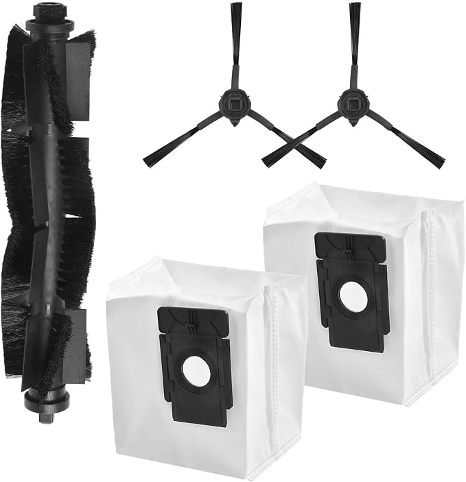 Replacement Main Brush Side Brushes Dust Bags Set, - Image 2