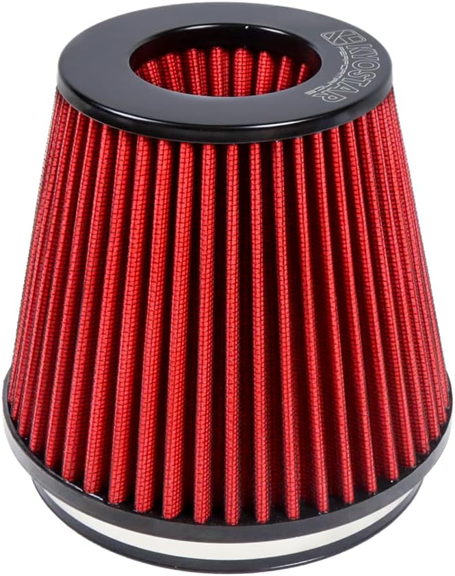 Universal 6" 152mm High-Flow Air Filter, Reusable Cone Cold Air Intake by Kyostar