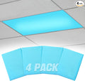 Fluorescent Light Covers with 10 Strong Magnets by Biubee