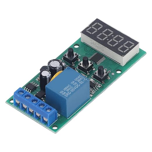 Fafeicy Real Time Timing Relay Module, PCB Time Switch Control Board 7-27V - Image 4