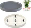 13.6inch Plant Caddy with Hidden Wheels, Heavy Duty Flower Pot Trolley by KangTeer