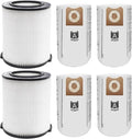 2 Pack Replacement VF4000 Filter by GIBTOOL