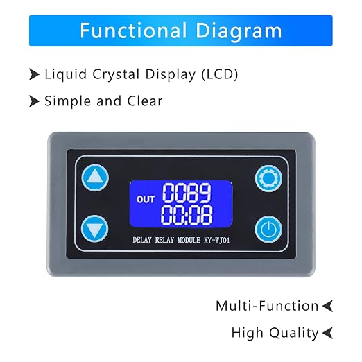 XY-WJ01 Delay Relay Timer Module DC 6-30V 12V 24V 0.01s-9999min 50mA Digital - Image 7