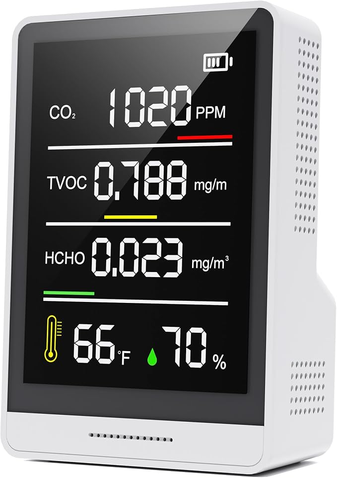 5-in-1 Professional Indoor Air Quality Monitor Indoor Portable CO2 Monitor | by PinoTec