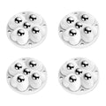 Self Adhesive Caster Wheels, 360° Swivel Stainless Steel Rollers, Low Profile by YSKmanhuo