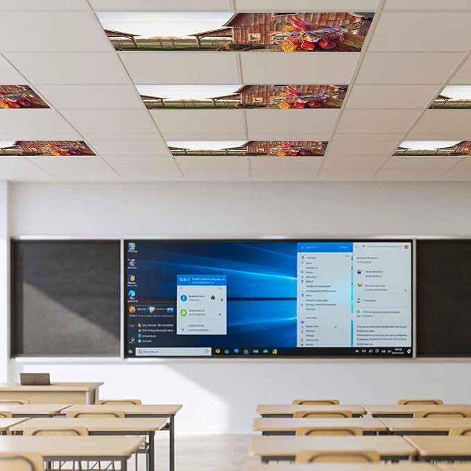 2x4 ft Fluorescent Light Cover for Ceiling Farm Funny Chicken Magnetic Light - Image 4