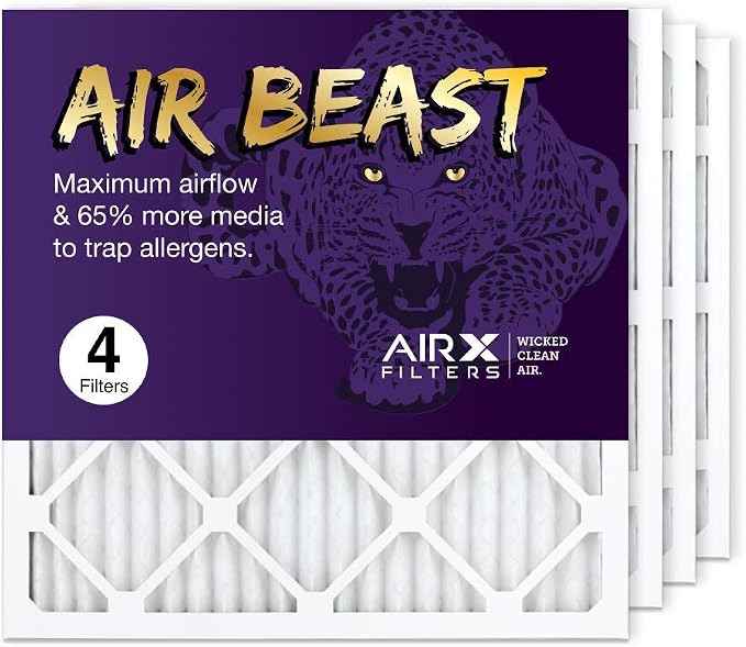 AIRx Filters 20x20x1 Air Beast High Efficiency Air Furnace Filter MERV 11 by AIRXFILTERSWICKEDCLEANAIR