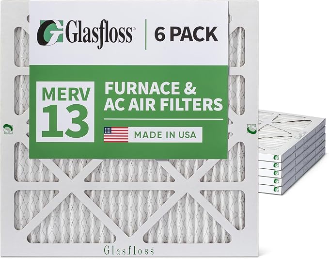 Glasfloss 16x16x1 MERV 13 AC & Furnace Air Filters. Box of 6. Actual Size: - Image 5