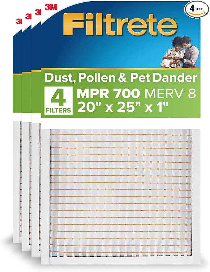Filtrete 20x25x1 AC Furnace Air Filter, MERV 8, MPR 700, Tough on Pollen by Unknown