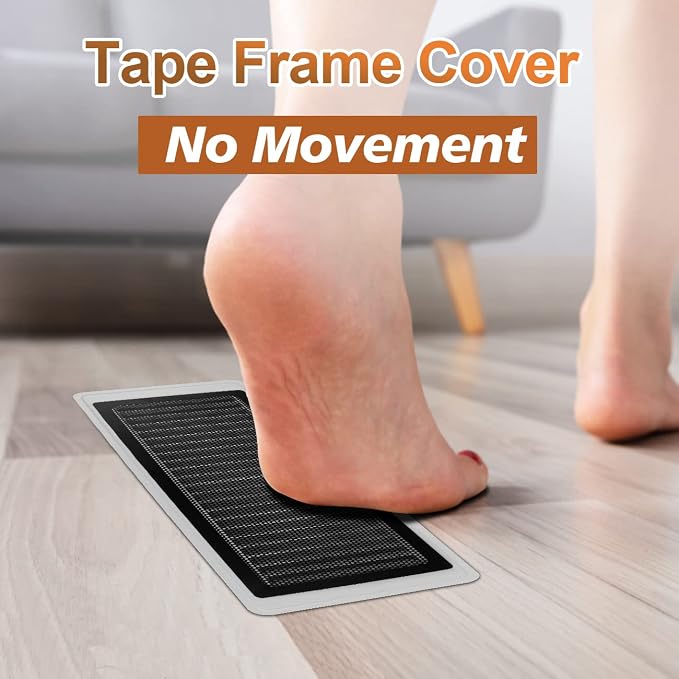 Floor Register Vent Cover- 4"x10" Air Vent Screen Mesh, Frame Tape Perfect - Image 7