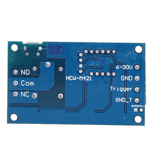Timer Relay Module with One Way Trigger Cycle and Timing Delay Switch, - Image 3