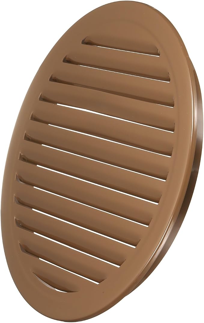 PATIKIL 16" Round Air Vent, Louver Grille Cover Aluminum Alloy Soffit Vent HVAC by PATIKIL