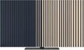 Deep Blue Line Color Block Indoor TV Cover, Elastic TV Screen Protector Modern by Unknown
