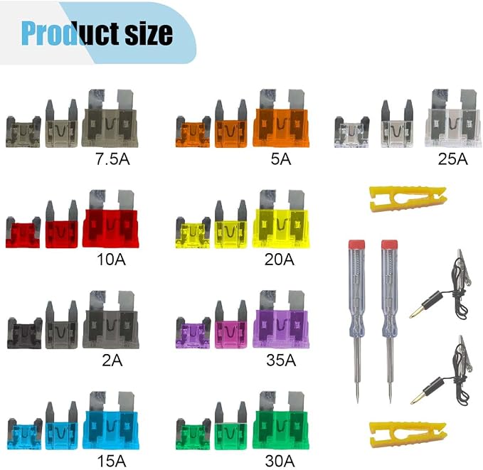 306PCS Automotive Fuses Assortment Kit, Mini & Standard & Low Profile Mini Fuses - Image 2