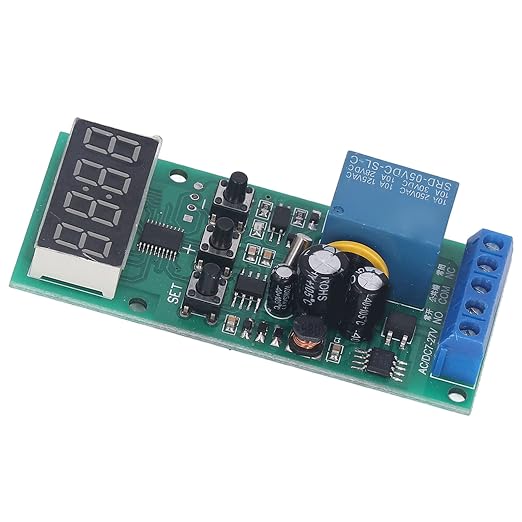 Fafeicy Real Time Timing Relay Module, PCB Time Switch Control Board 7-27V - Image 9