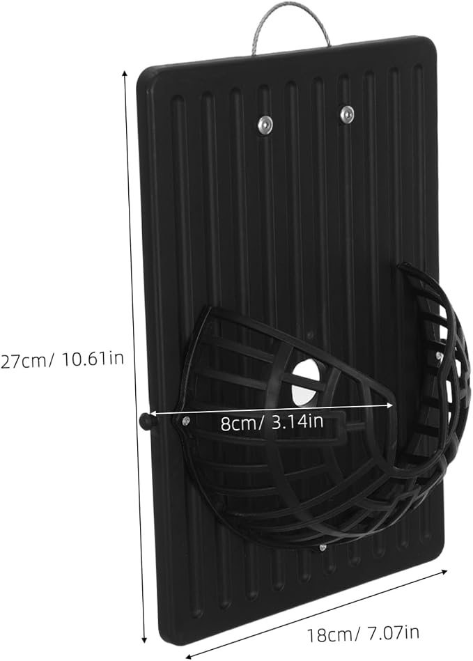 Black Plastic Wall Hanging Planter Board - Image 2