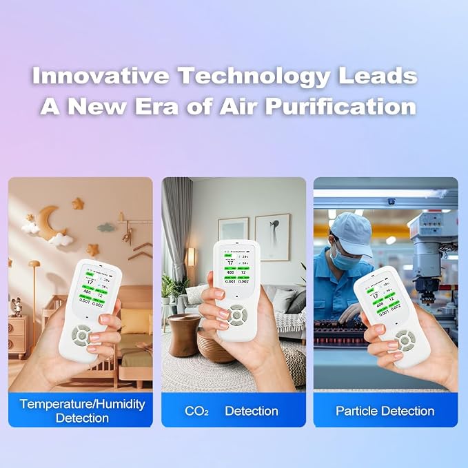 Air Quality Monitor Indoor, Handheld Air Quality Detector - Image 7