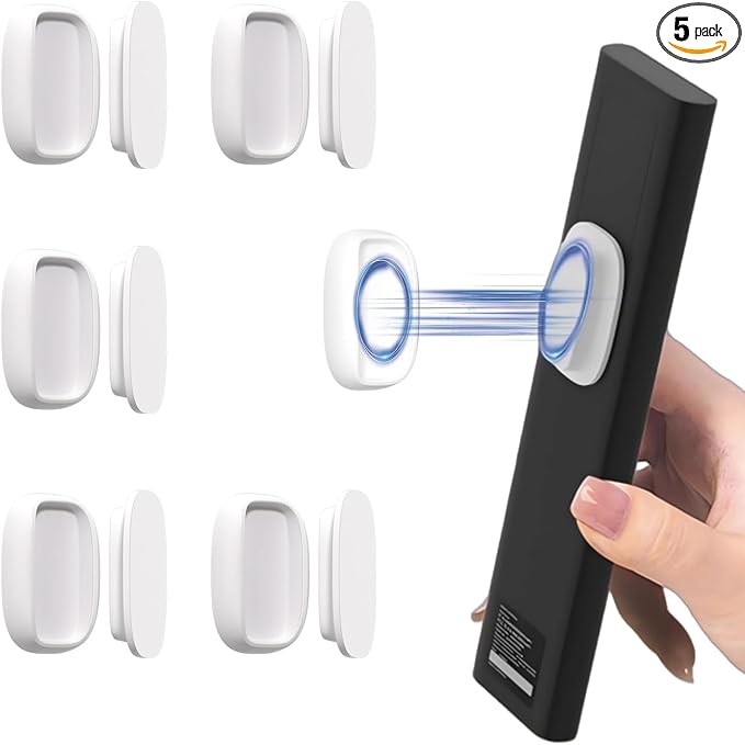 Tiizze 5 Pack Upgraded Magnetic Remote Control Holder Wall Mount by Tiizze