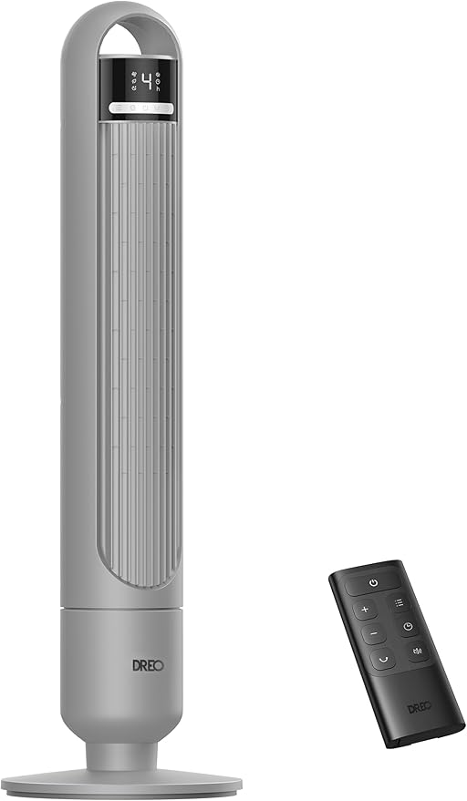 DREO Tower Fan for Bedroom, 4 Speeds, 3 Modes Standing Fans for Room by Unknown