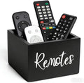 LBEMEY Wood Remote Control Holder, TV Remote Control Organizer by LBEMEY