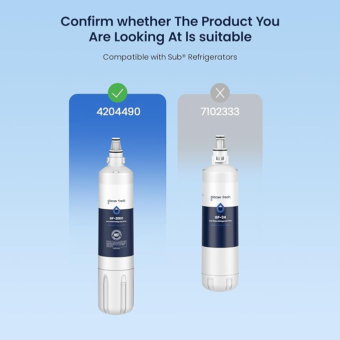 GLACIER FRESH Replacement for 4204490 Water Filter and 7007067 Air Purification - Image 2