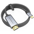 Warrky USB C to HDMI Cable 4K, Thunderbolt 3 to HDMI Adapter Compatible by WARRKY