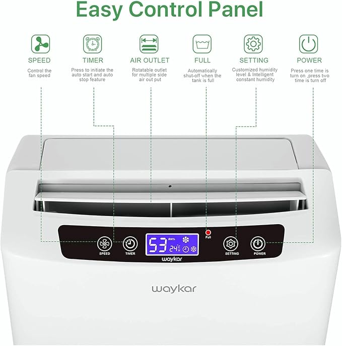 Waykar 34 Pints Energy Star Dehumidifier - Image 3
