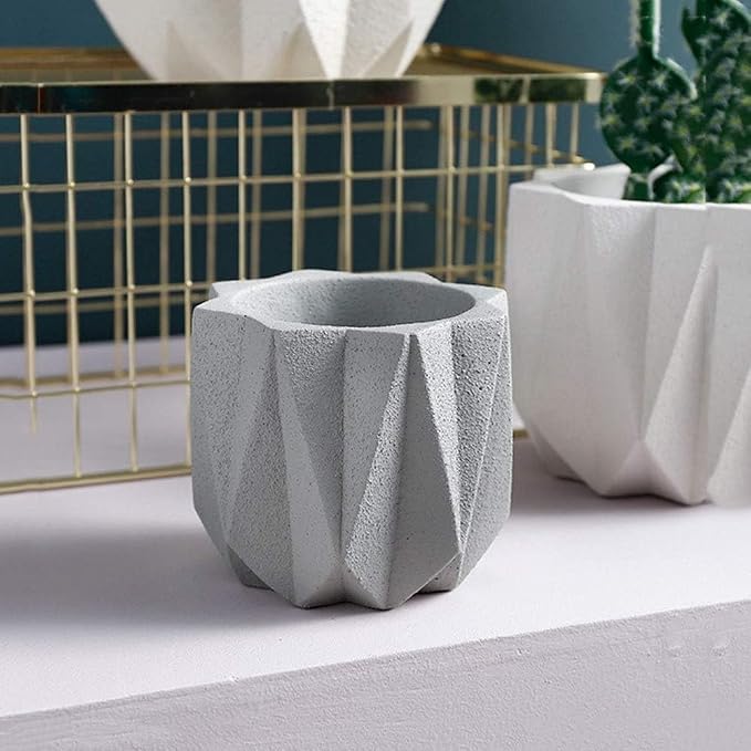 Outdoor Succulent Plantpot Cactus Plant Container Cement Flowerpot Container - Image 2