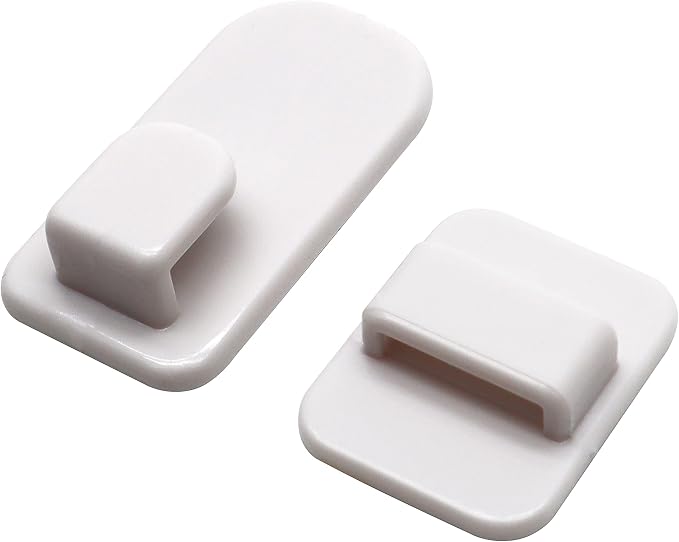 Set of 4 Remote Controller Plastic Wall Hook Holder - Image 2