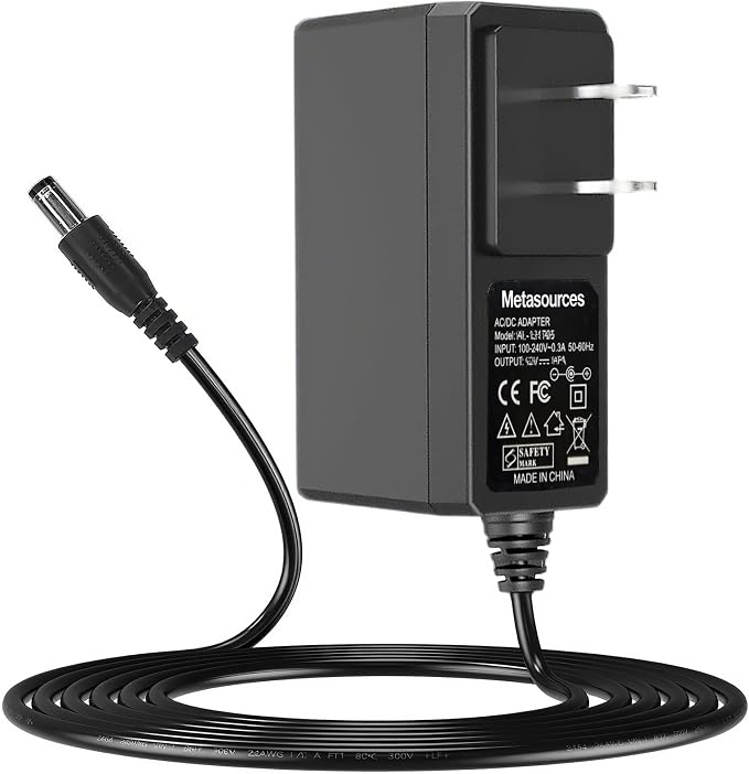 12V AC/DC Adapter Compatible by Metasources