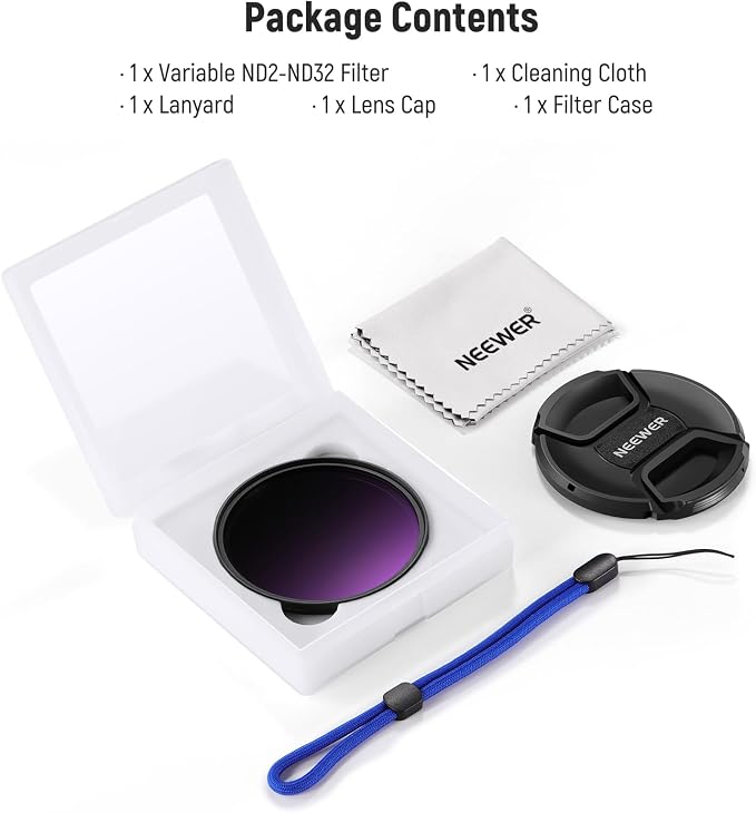 NEEWER 58mm ND2-32 Variable ND Filter - Image 9