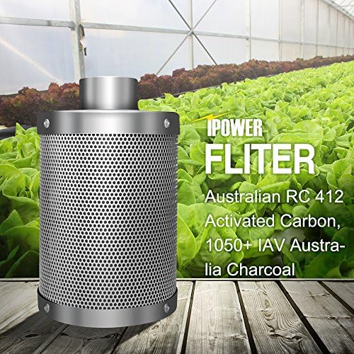 iPower GLFILT6M 6 Inch Air Carbon Filter Indoor Plants Grow Tent Odor Control - Image 5