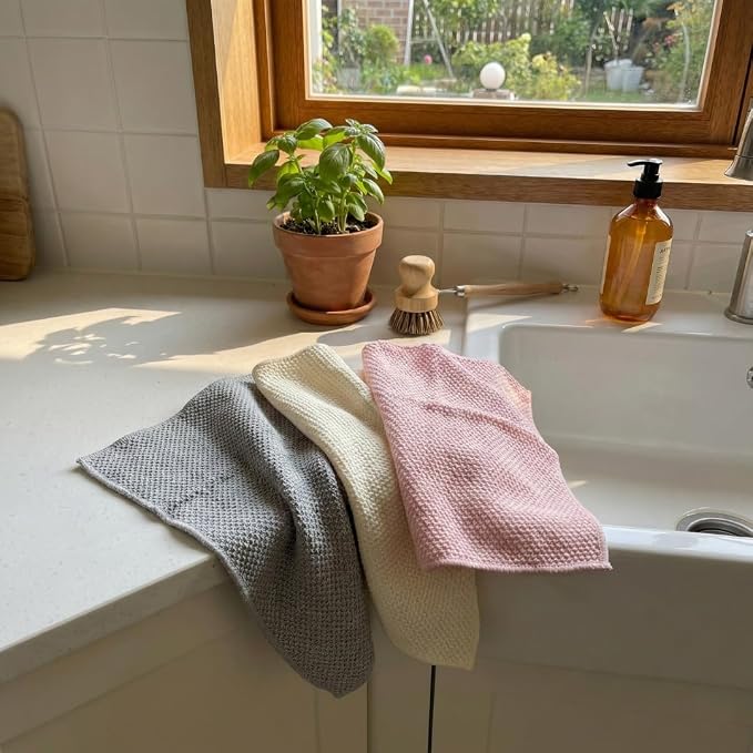 Solyra Non-Toxic Microfiber Kitchen Cleaning Cloths, 6 Pack, 12 x 12 in | - Image 9