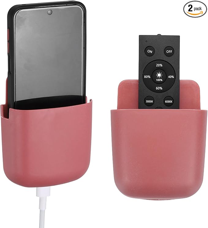 PATIKIL 2Pcs Remote Control Holder Wall Mount, Self-Adhesive TV Air Conditioner by PATIKIL