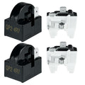 Refrigerator Compressor Relay and Overload Kit 2 Sets Refrigerator Starters by BMIROAMDFE