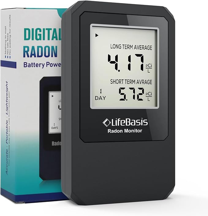 LifeBasis Radon Detector, Portable Radon Tester - Image 9