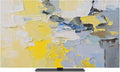 Abstract Watercolor Color Blocks Indoor TV Cover, Elastic TV Screen Protector by Unknown
