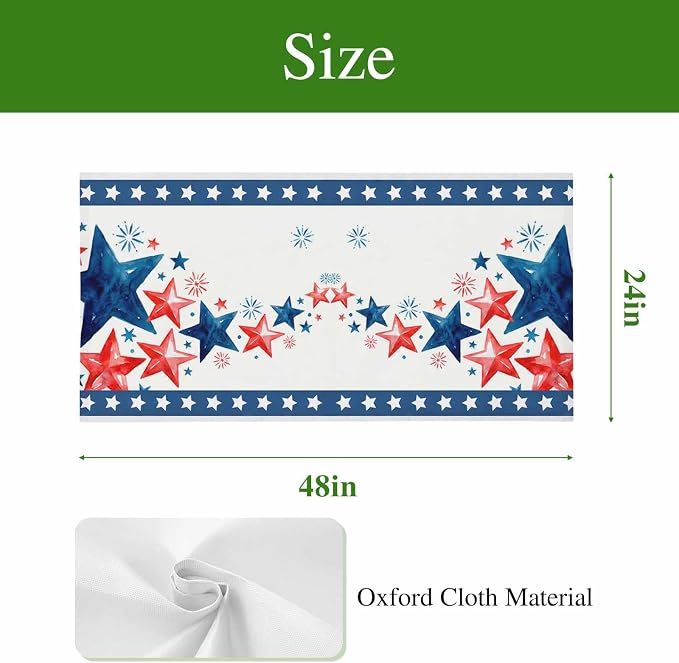 Independence Day Fluorescent Light Covers 3 Pack Five-Pointed Star Frame - Image 5