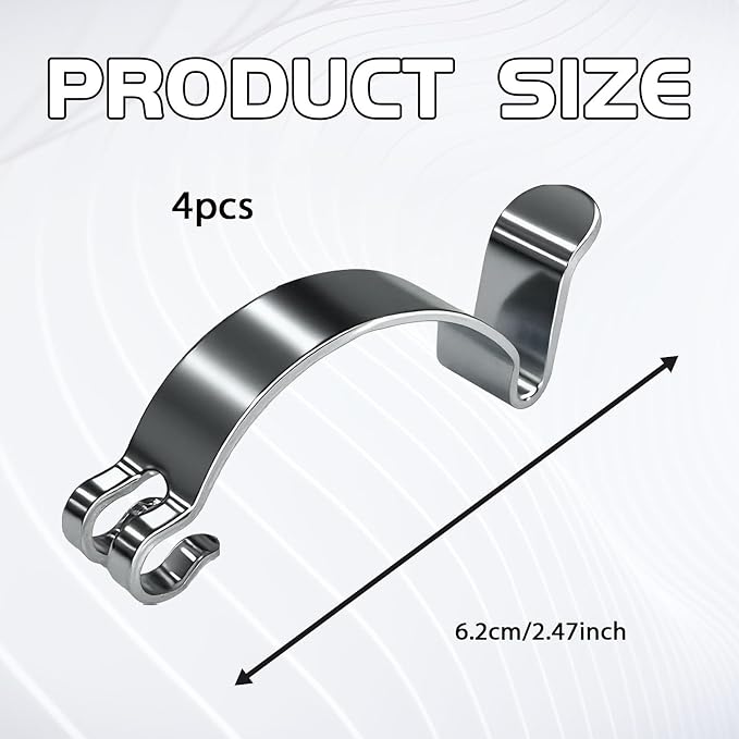 Car Air Filter Clips, Metal Air Filter Cleaner Housing Box Lid Spring Clamp - Image 2