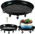 Planterhoma 3 Packs 20" Metal Plant Caddy by Planterhoma