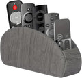 Remote Control Holder, Leather 5 Rooms Desk Organizer and Decorations by YAPISHI