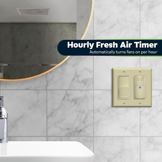 TOPGREENER Air Circulator Timer Switch, Neutral Wire Required, Hourly Fresh Air - Image 4