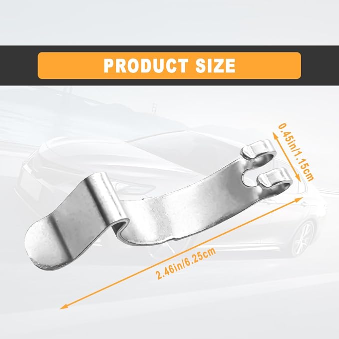 4pcs Silver Metal Air Filter Clips, Steel Air Cleaner Cover Clip, Air Filter - Image 2
